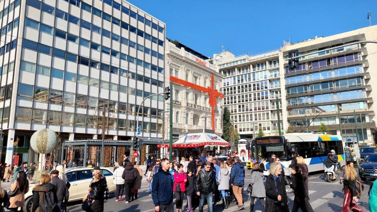 Grand Apartment In Parliament Square Athens Exterior photo